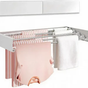 Wall Mounted Collapsible Clothes Drying Rack